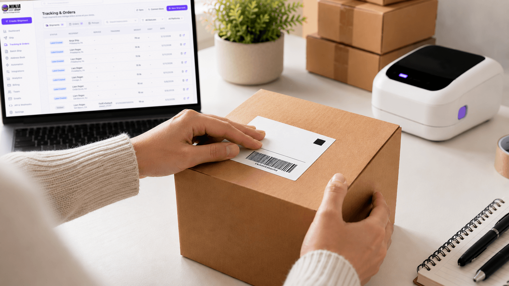 Print & Track Instantly